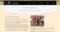 Desktop Screenshot of islandarabians.com