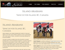 Tablet Screenshot of islandarabians.com